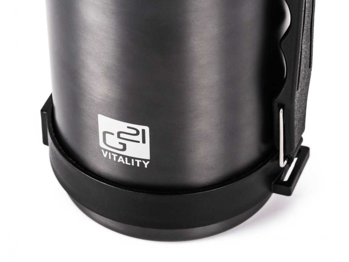 G21 Termoláhev  na pití, 1000 ml, ocelově šedá s rukojetí