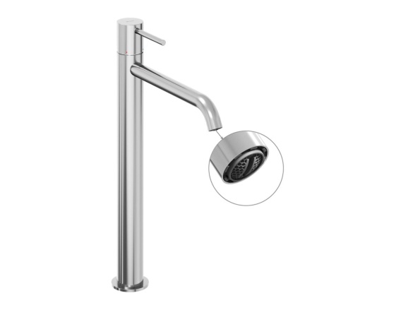 Ravak ES 015.10WV Umyvadlová stojánková baterie 340 mm bez výpusti, White Velvet