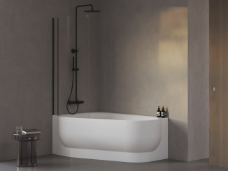 Koupání –  Ravak AVSK1 ARC 160 L lesk+transparent