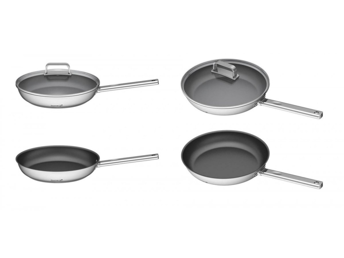 G21 Sada nádobí  Gourmet Magic s cedníkem, 4 díly, nerez