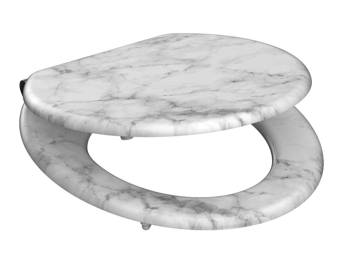 WC sedátka, záchodová prkna Schütte MARMOR STONE | MDF, Soft Close
