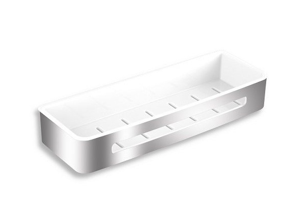 Novaservis Polička sprchová Bílá/chrom, leštěná nerez, , 65585,4