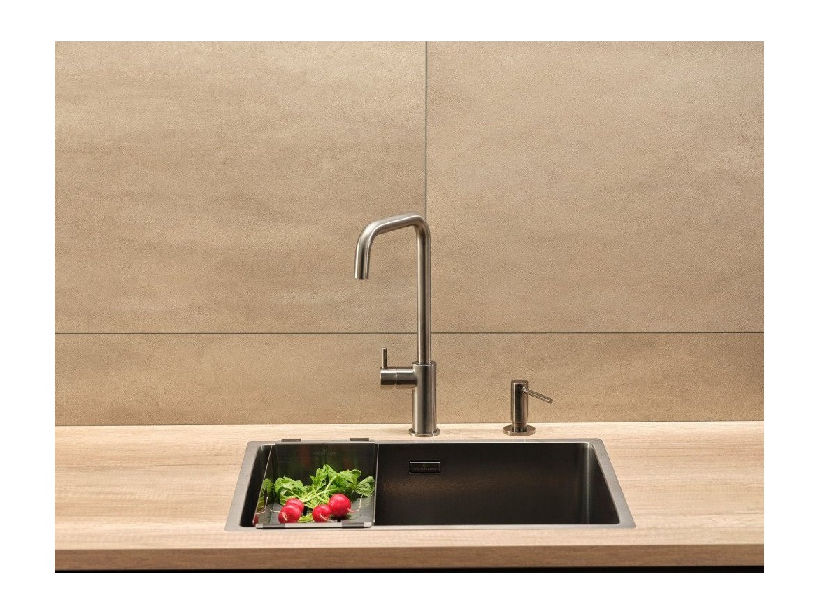 Kuchyňské dřezy Reginox SET Miami 500 Gun metal + baterie Crystal + příslušenství