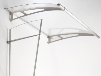 Príslušenstvo pre Bočná stena Scobax Savespot L strieborná / číra, 167 x 62 cm