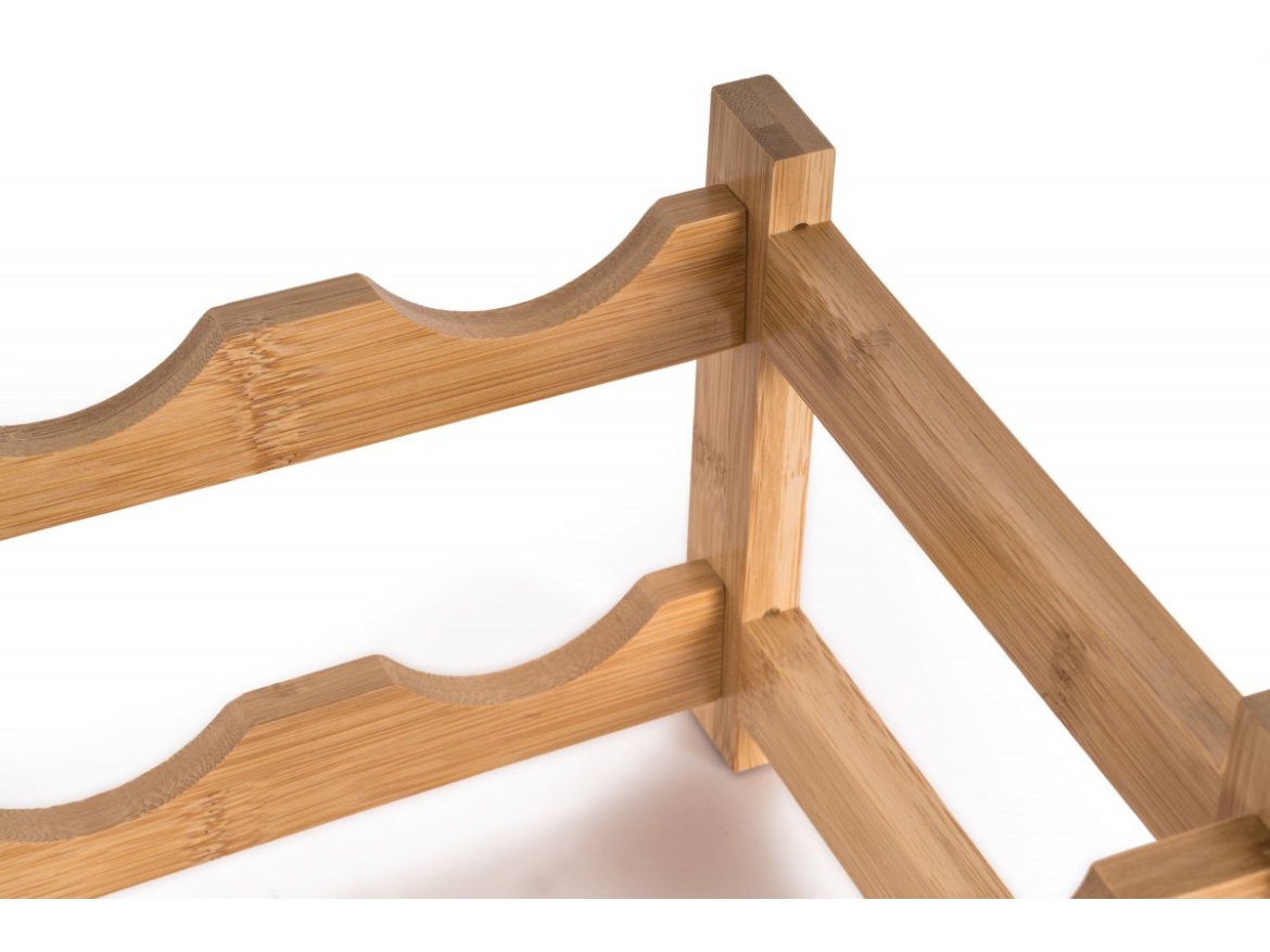 G21 Stojan na víno  na 8 lahví, bambusový