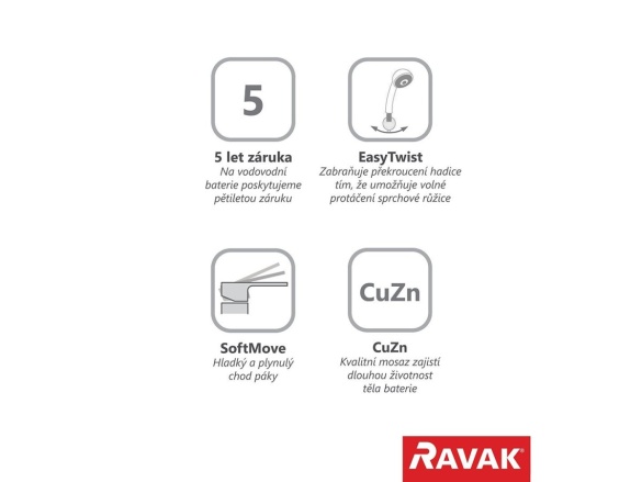 Ravak BM 011.01CR Umývadlová batéria 144 mm s bidetovou sprškou a držiakom na stenu, bez odtokovej armatúry, chróm