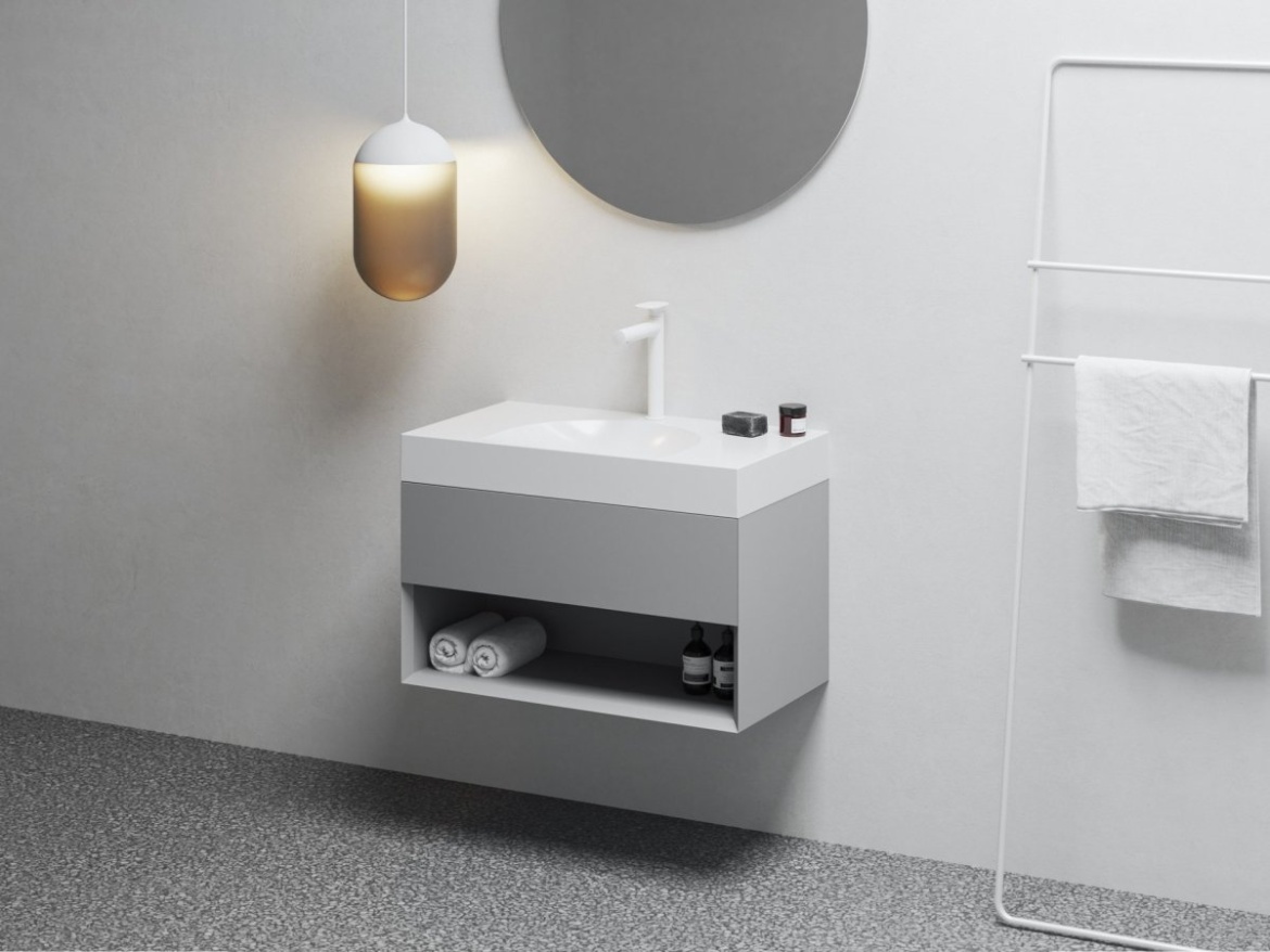 Ravak SD Lite 80 skříňka pod umyvadlo černá matná