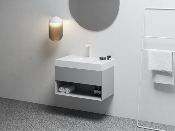 Ravak SD Lite 80 skrinka pod umývadlo čierna matná