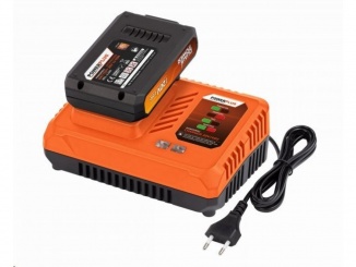 Dielňa – Nabíječka 20/40 V plus baterie 20 V POWDP9062