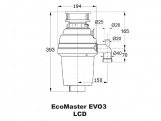 Drtiče odpadu EcoMaster LCD EVO3