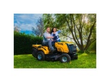 Dvojvalcový trávny traktor 102 cm so zadným vyhadzovaním a hydrostatickou prevodovkou Riwall PRO RLT 102 HRD TWIN