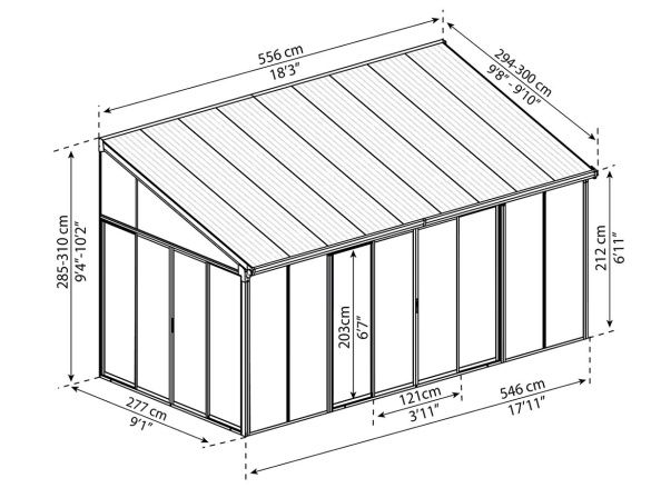 Zimná záhrada Palram Torino