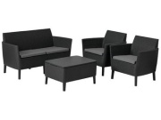 Keter Zahradní set Keter Salemo 2 seater sofa - grafitová / šedá