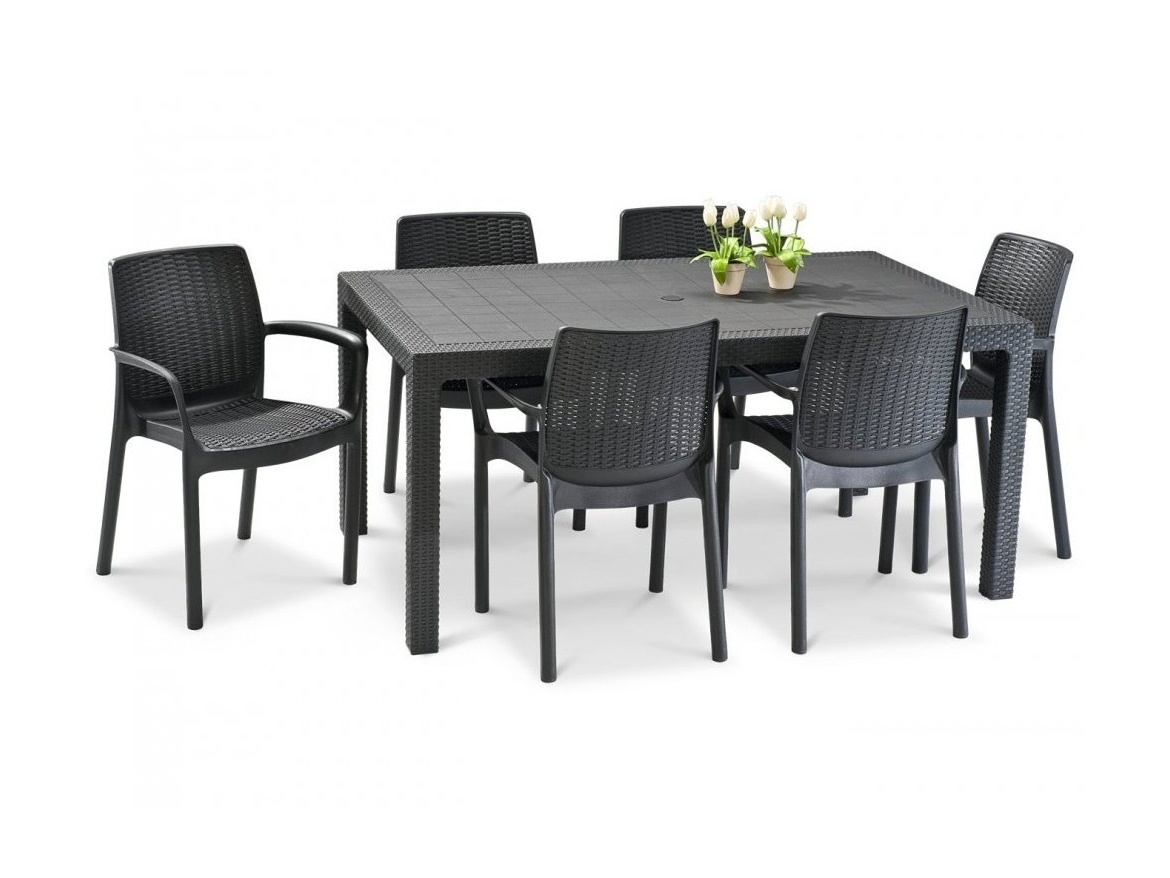 Keter Zahradní set BALI/MELODY 6+1 - grafit