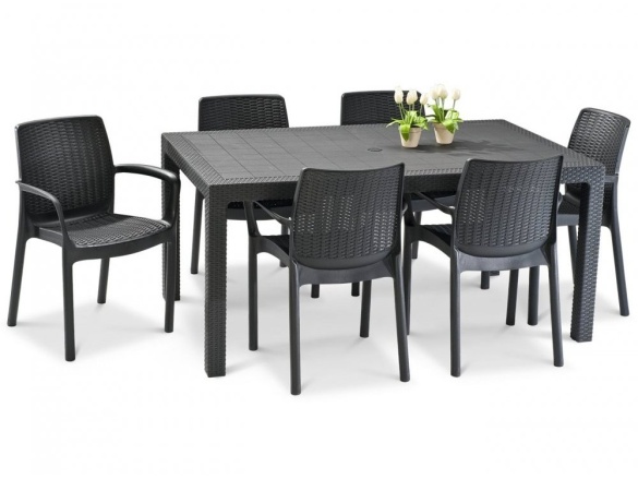 Keter Zahradní set BALI/MELODY 6+1 - grafit