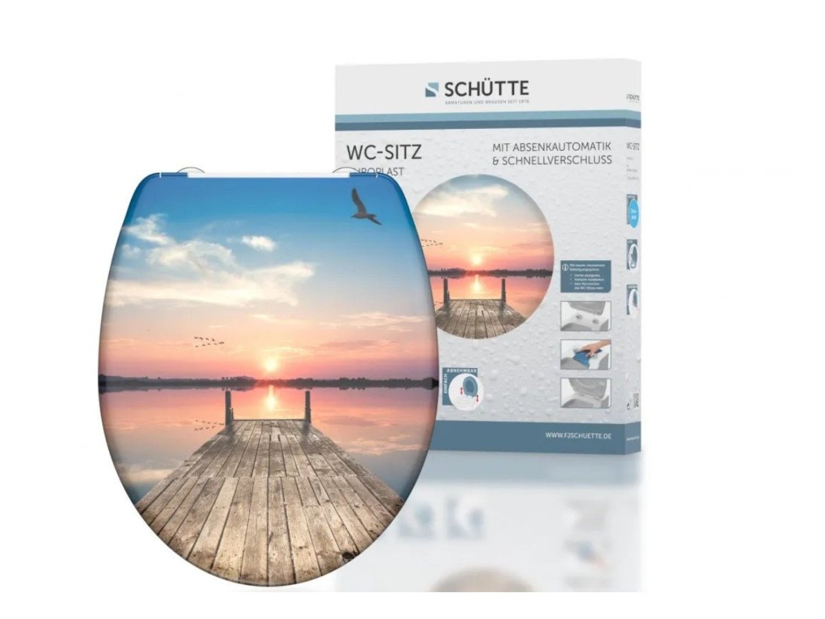 WC sedátka, záchodová prkna Schütte SUNSET SKY | Duroplast, Soft Close