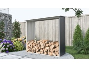 G21 Přístřešek na dřevo  WOH 136 - 182 x 75 cm, antracitový