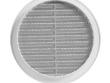 Haco Větrací mřížka kruhová, d 125 mm, se síťovinou, bílá, 0405