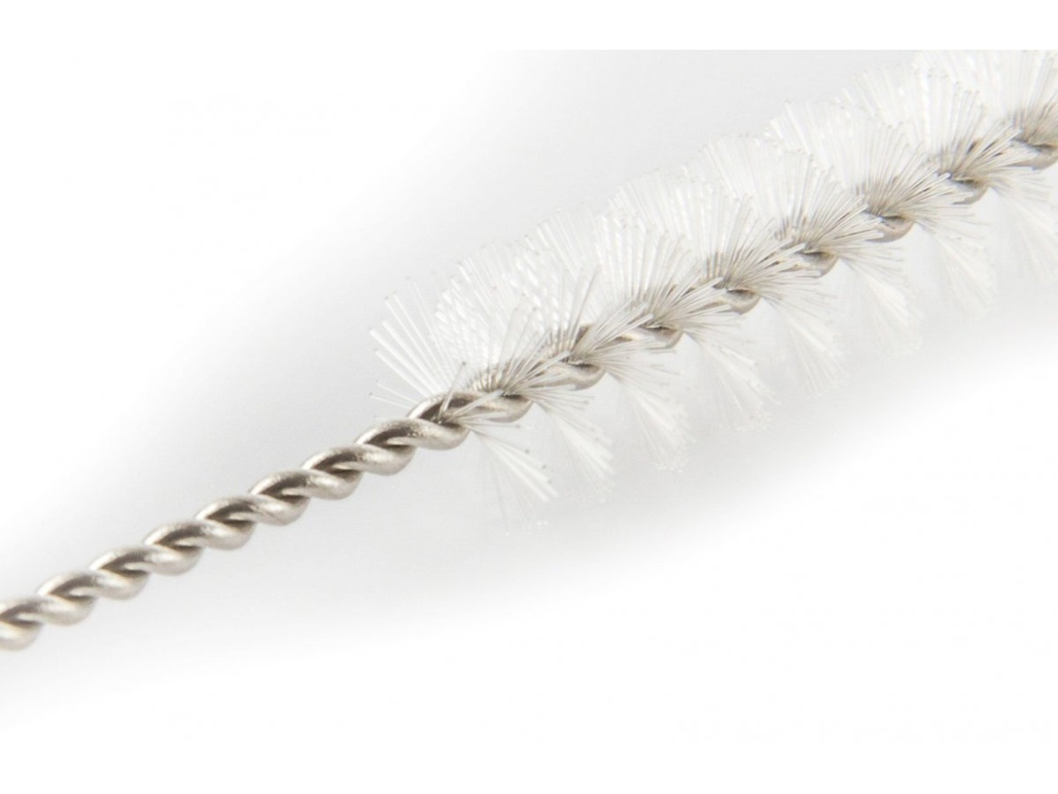 G21 Kovová brčka  BeEco Party 6 ks stříbrná, zahnutá + kartáček na čištění