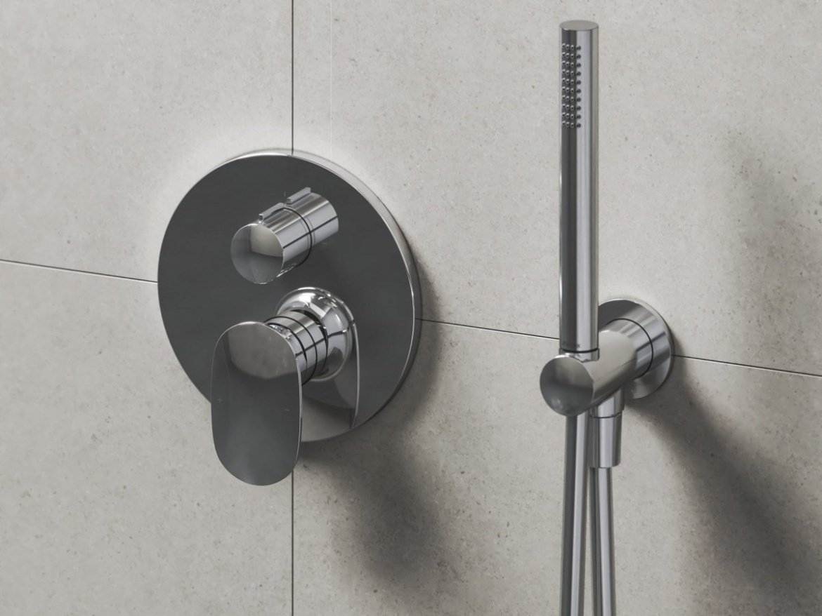 Ravak SG 065.00CR.O2.RB072 Podomítková baterie 2-cestná bez tělesa, chrom