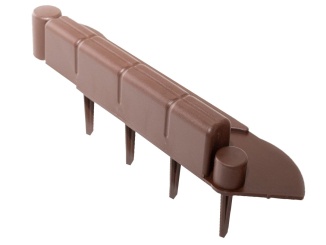 Scobax szegélyek –  Záhonový obrubník Smartline hnědá 25 x 11 cm