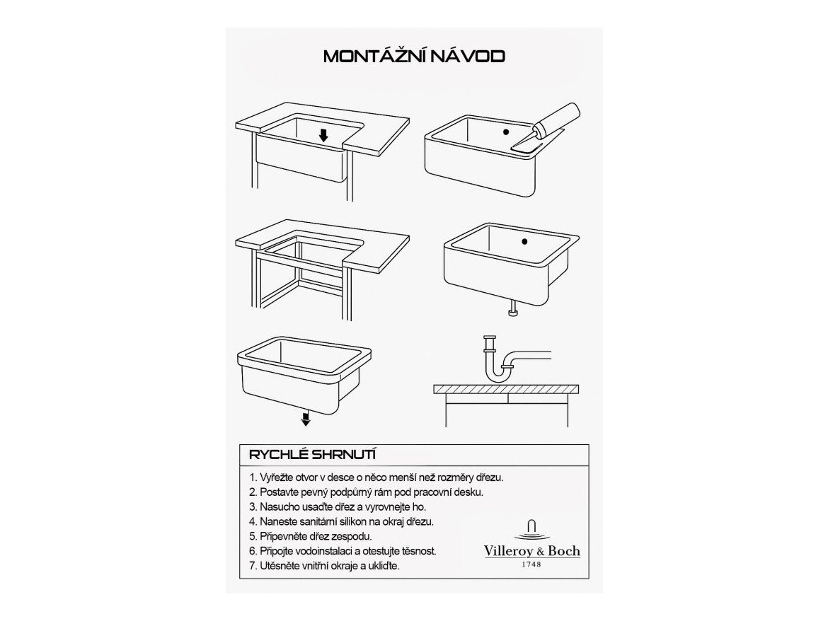 Kuchyňské dřezy Villeroy & Boch Farmhouse 595