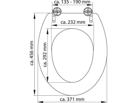 WC sedátka, záchodová prkna Schütte BÍLÉ | Duroplast, bez Soft Close