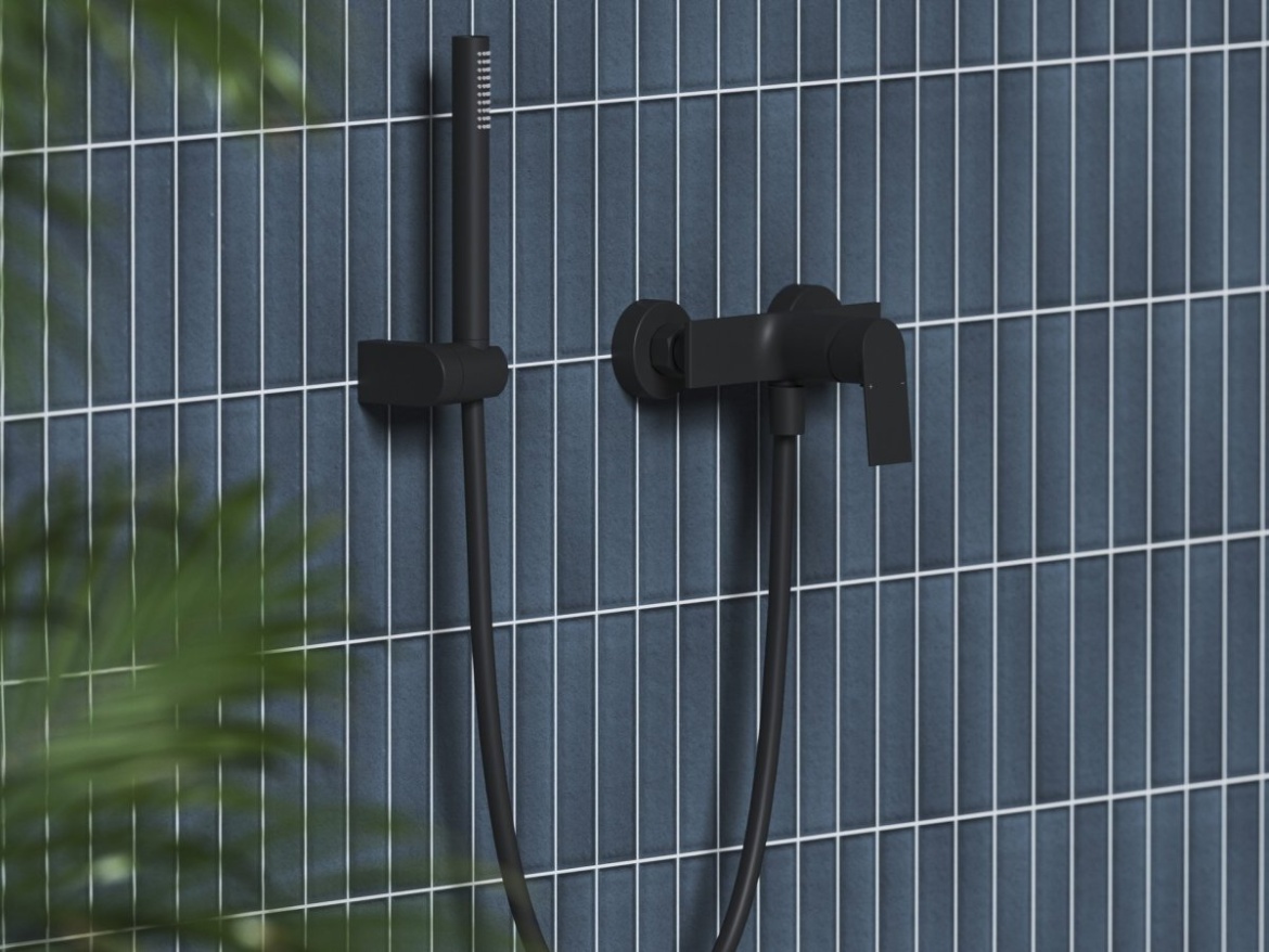 Ravak PN 032.20BLM Sprchová nástěnná baterie bez srpchového setu, černá matná