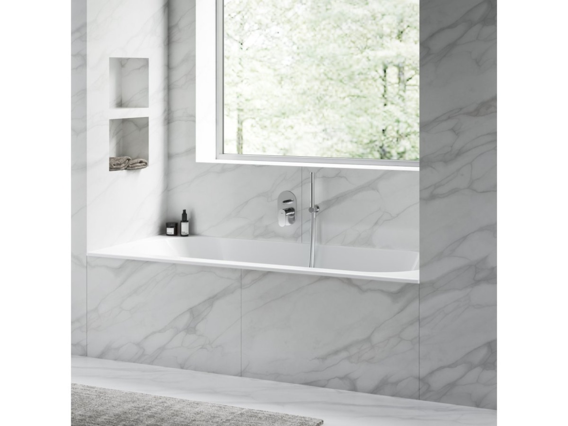 Ravak EL 061.20BLM.O2 Podomítková baterie 2-cestná s tělesem, Black Matt