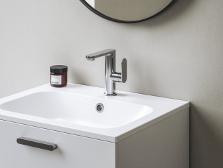 Vodovodné batérie –  Ravak CR II 014.22BL Umyvadlová stojánková baterie 165 mm bez výpusti, černá