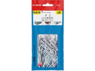 Accessories –  Klimas Wkręt-met HMOŽDINKA UNIVERZÁLNÍ S ROVNÝM NEBO KRUHOVÝM HÁKEM - SÁČEK