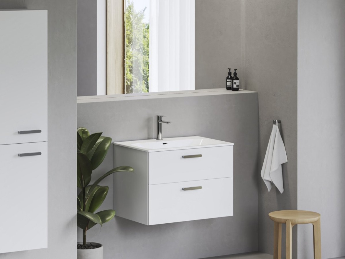 Ravak Umyvadlo Chrome Slim 70 keramické, s otvorem pro baterii, s přepadem, bílá