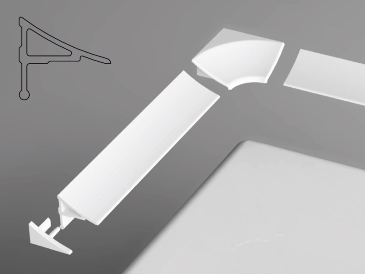 Ravak Krycí lišta 1,1/110, bílá