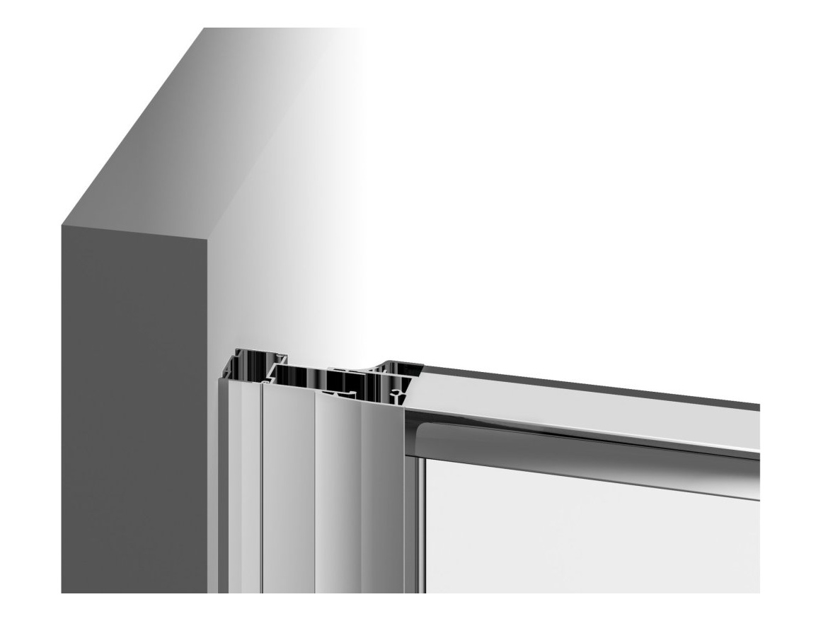 Ravak NPSS 90, lesk+transparent