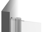 Ravak CSD1 80, bílá matná+transparent