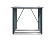 Přístřešek na dřevo 2 x 1,5 m s pultovou střechou antracit Riwall PRO RMWS 3x7 Anthracite