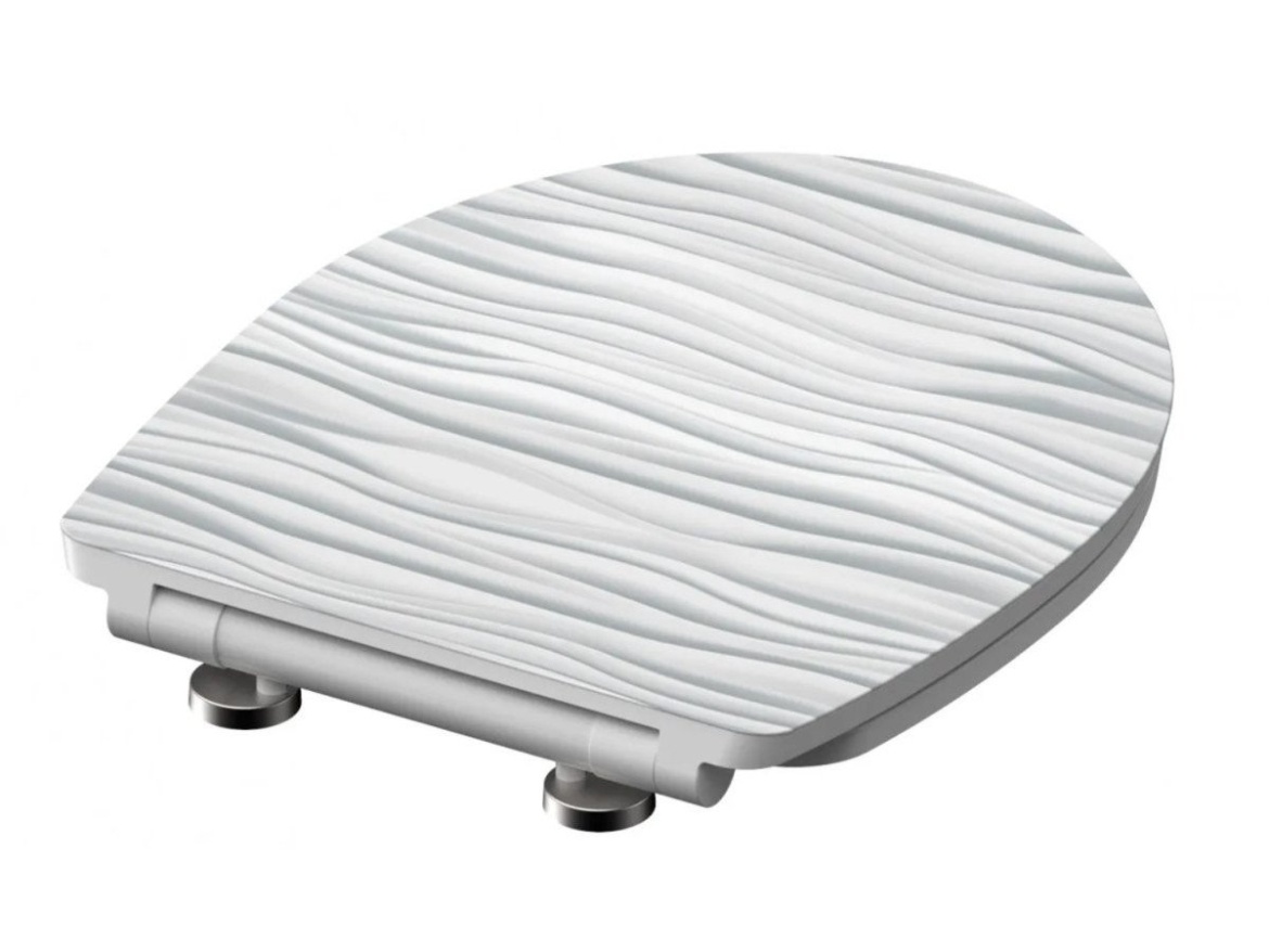 WC sedátka, záchodová prkna Schütte WHITE WAVE | Duroplast HG, Soft Close