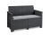 Keter Zahradní nábytek  Elodie dvousedadlová pohovka grafitová