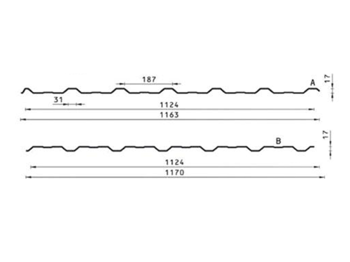 Trapézový plech Budmat TRB-18