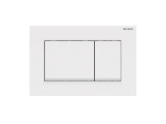 Splachovacie tlačidlá – Geberit Deska ovládací GEBERIT SIGMA 30 bílá, proužek bílá mat 115.883.11.1