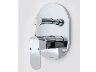 Vodovodní baterie –  Ravak CR 065.00CR.O2.RB070 Podomietková batéria 2-cestná pre R-box, chróm