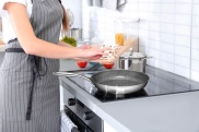 G21 Pánev  Gourmet Miracle 28 cm s poklicí, nerez/greblon