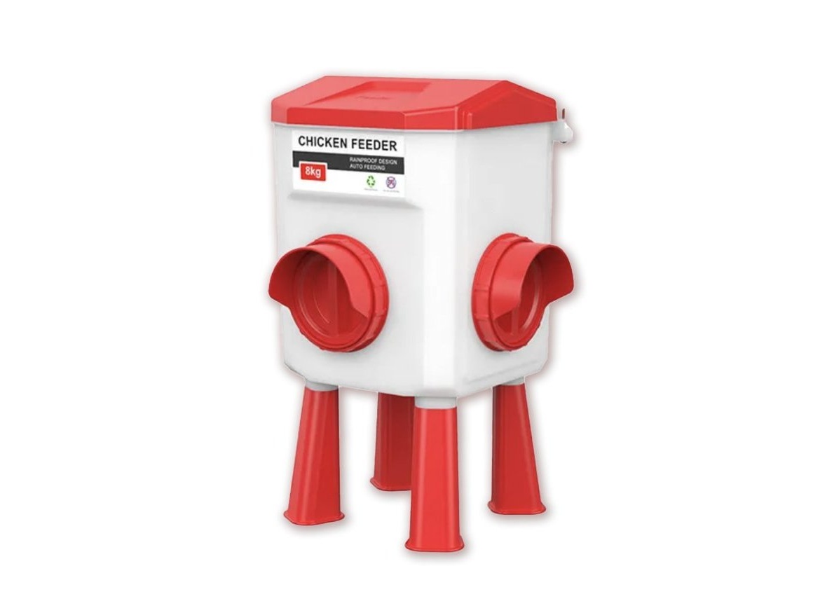 Scobax Automatické plastové krmítko - 8/12 KG, na nožičkách