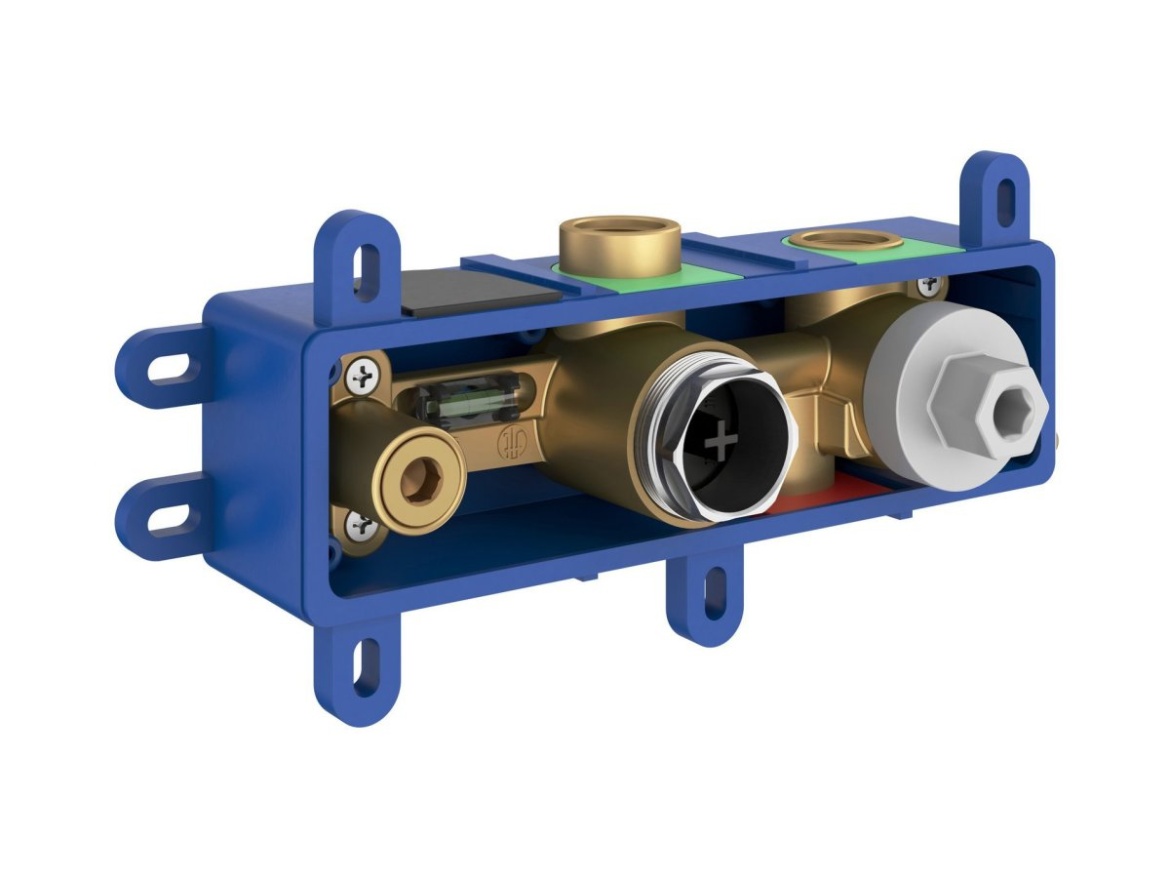 Ravak ES 065.60GLB.O2.RB07D.+S Podomítková baterie 2-cestná bez tělesa, se sprchovým setem, zlato kartáčované