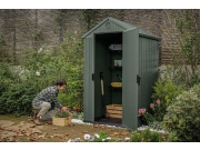 Plastový zahradní domek Keter Darwin 4 x 4 zelený, s podlahou