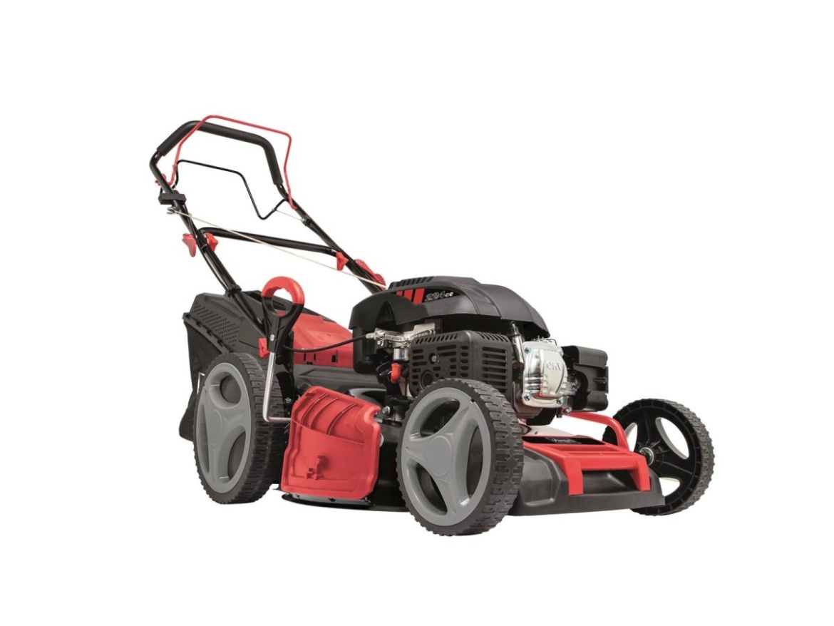 Multifunkční travní sekačka 4v1 s pojezdem Scheppach MS 225-53