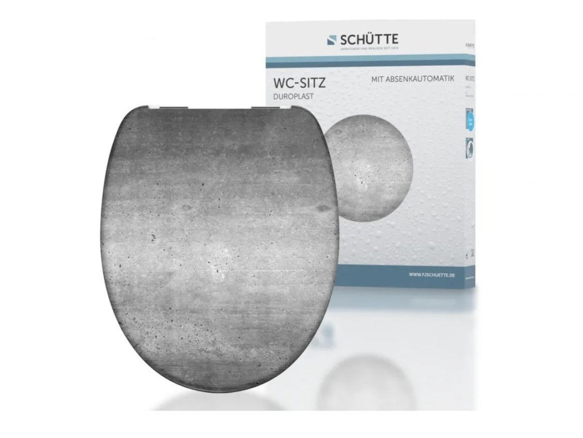 WC sedátka, záchodová prkna Schütte INDUSTRY GREY | Duroplast, Soft Close