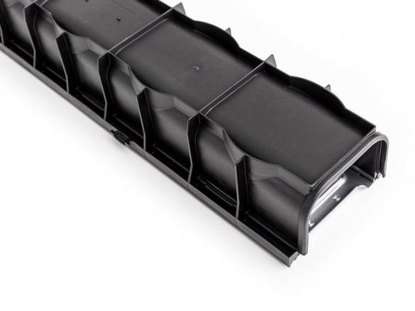 Plastový žlab s pozinkovanou mříží Gutta A15