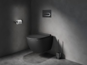 Ravak CR II 411.20GB WC štětka s nádobkou, grafit kartáčovaný