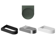 Ravak Umývadlo Yard 40, bez otvoru pre batériu, bez prepadu, biela matná